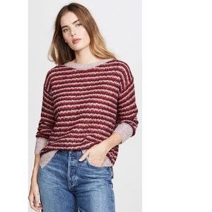 Theory • Alpaca Stripe Pullover Sweater